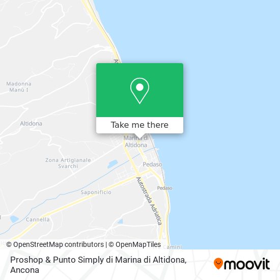 Proshop & Punto Simply di Marina di Altidona map