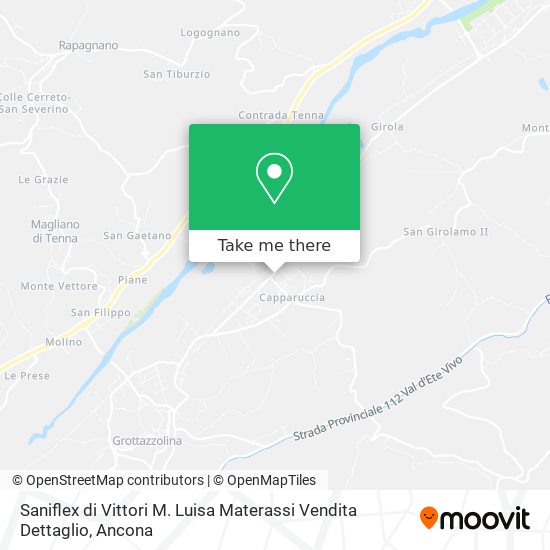 Saniflex di Vittori M. Luisa Materassi Vendita Dettaglio map