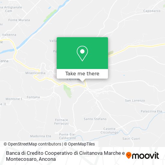Banca di Credito Cooperativo di Civitanova Marche e Montecosaro map