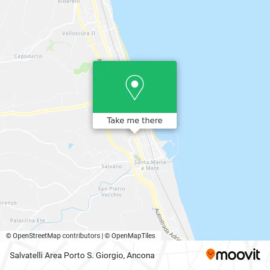 Salvatelli Area Porto San Giorgio map