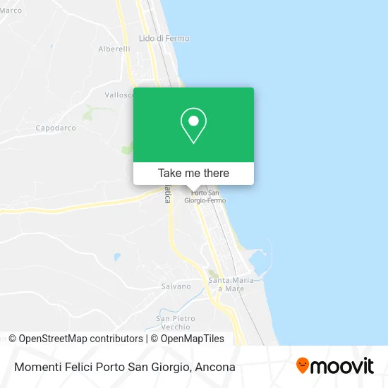 Momenti Felici Porto San Giorgio map