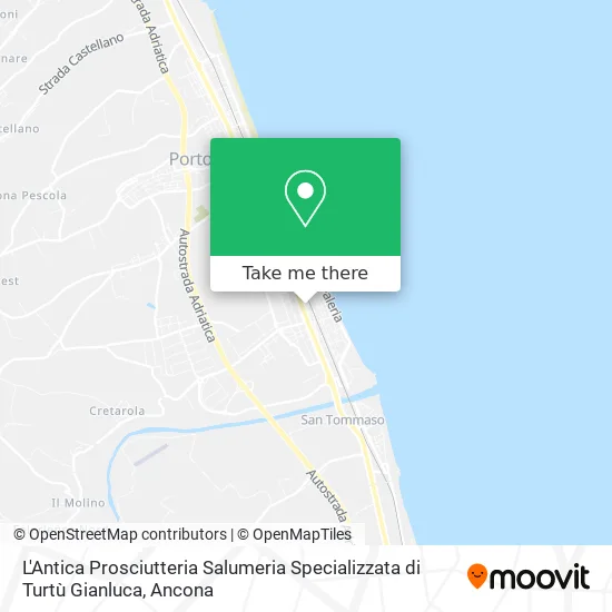 The Ancient Prosciutteria Specialized Delicatessen by Turtù Gianluca map