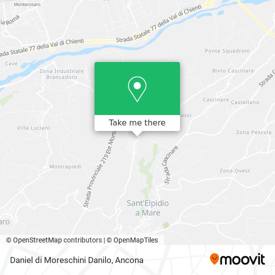 Daniel di Moreschini Danilo map