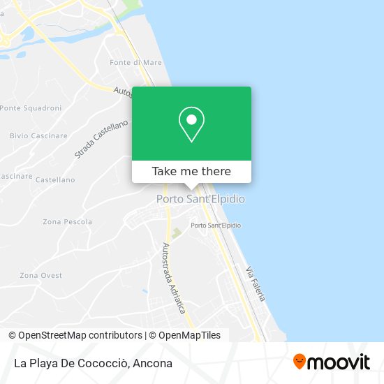 La Playa De Cococciò map