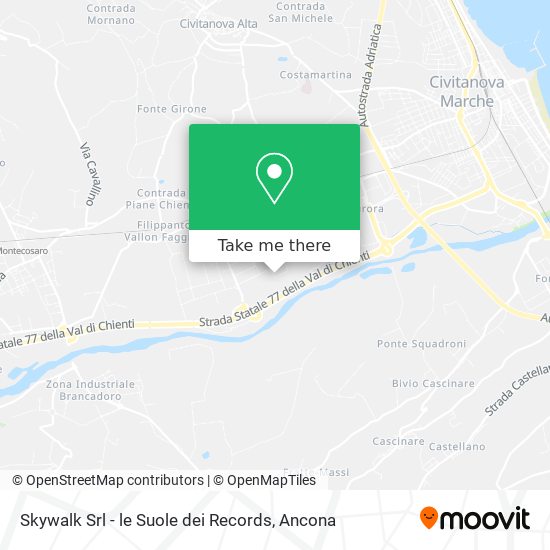 Skywalk Srl - le Suole dei Records map