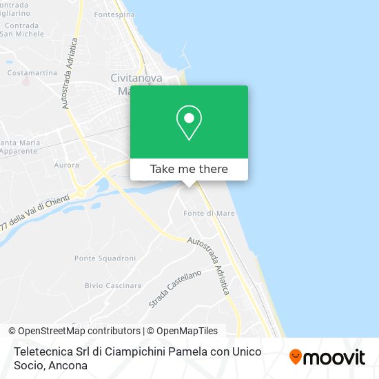 Teletecnica Srl di Ciampichini Pamela con Unico Socio map