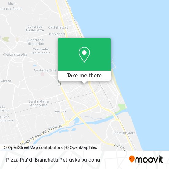 Pizza Piu' di Bianchetti Petruska map