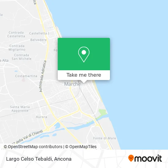 Celso Tebaldi Square map