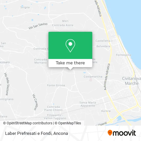 Laber Prefresati e Fondi map