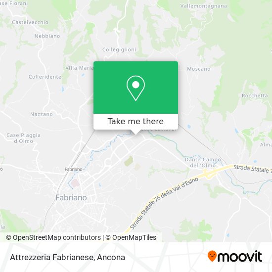 Attrezzeria Fabrianese map