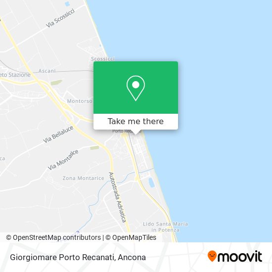 Giorgiomare Porto Recanati map