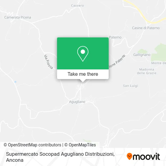 Socopad Agugliano Distributions Supermarket map