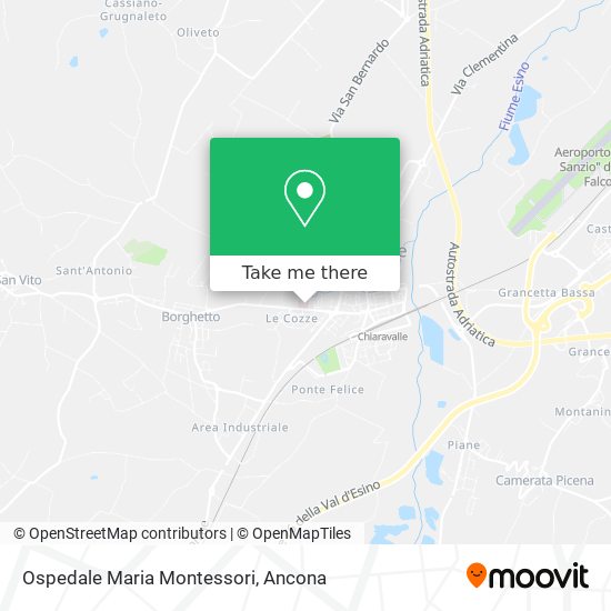 Ospedale Maria Montessori map