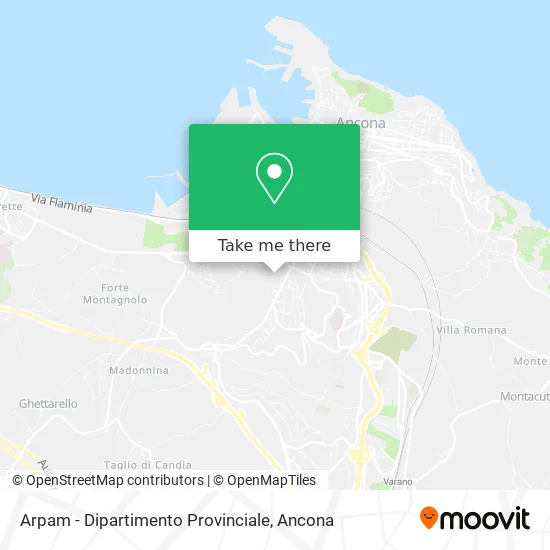Arpam - Dipartimento Provinciale map