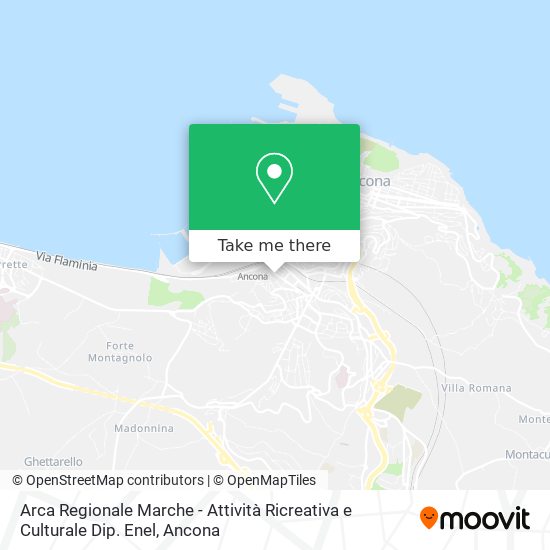 Arca Regionale Marche - Attività Ricreativa e Culturale Dip. Enel map