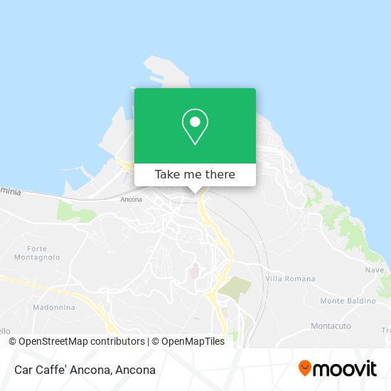 Car Caffe' Ancona map