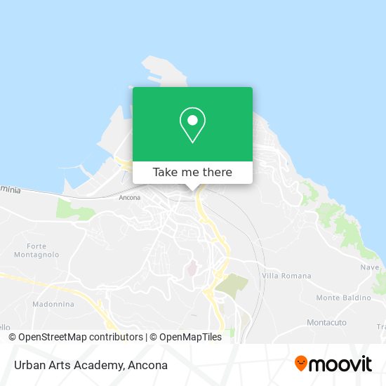 Urban Arts Academy map