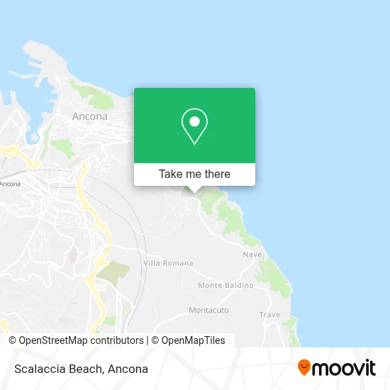 Scalaccia Beach map
