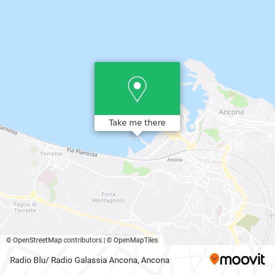 Radio Blu/ Radio Galassia Ancona map