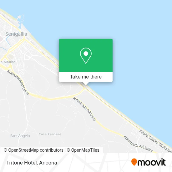 Tritone Hotel map