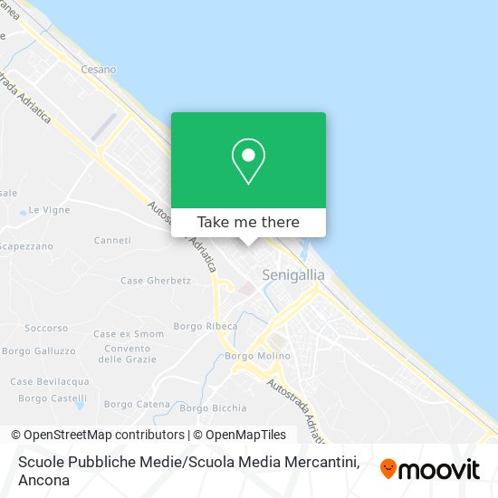 Scuole Pubbliche Medie / Scuola Media Mercantini map