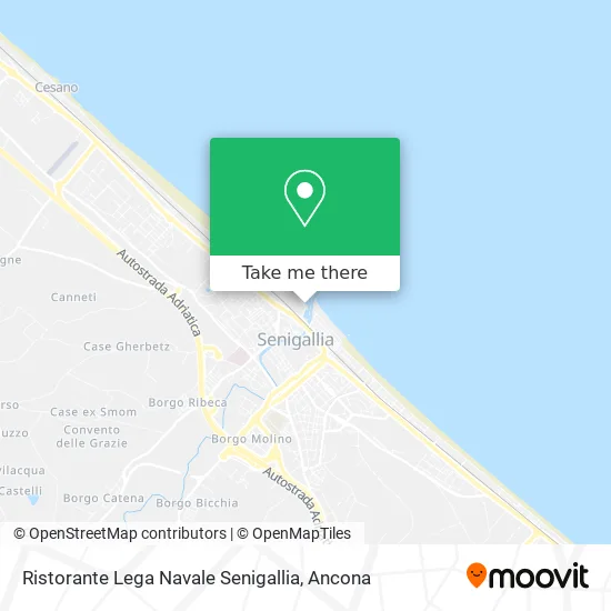 Ristorante Lega Navale Senigallia map