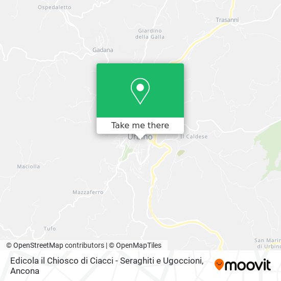 Edicola il Chiosco di Ciacci - Seraghiti e Ugoccioni map