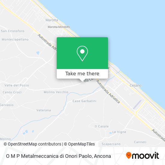 O M P Metalmeccanica di Onori Paolo map