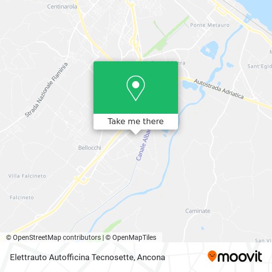 Elettrauto Autofficina Tecnosette map