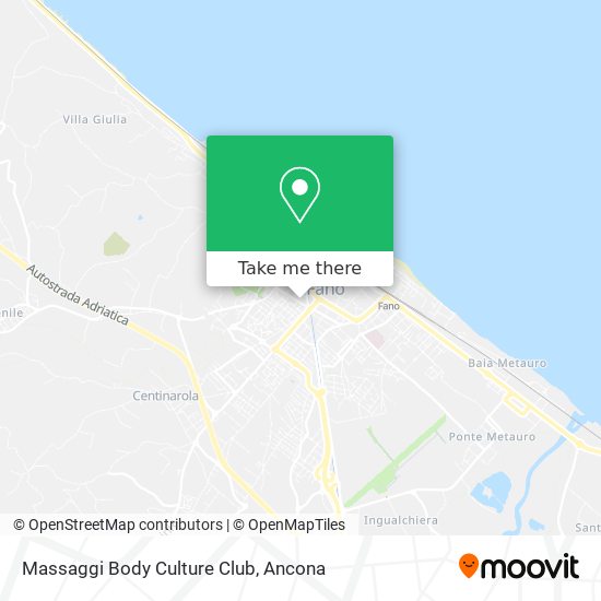 Massaggi Body Culture Club map