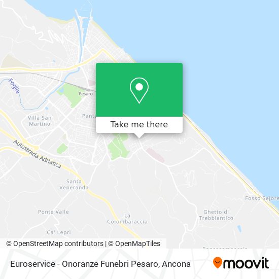 Euroservice - Onoranze Funebri Pesaro map