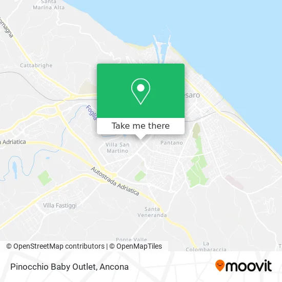 Pinocchio Baby Outlet map