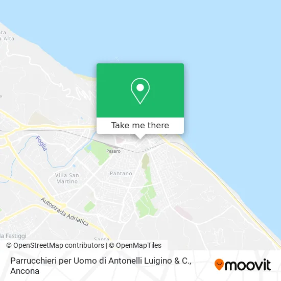 Parrucchieri per Uomo di Antonelli Luigino & C. map