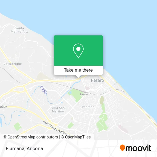 Fiumana map