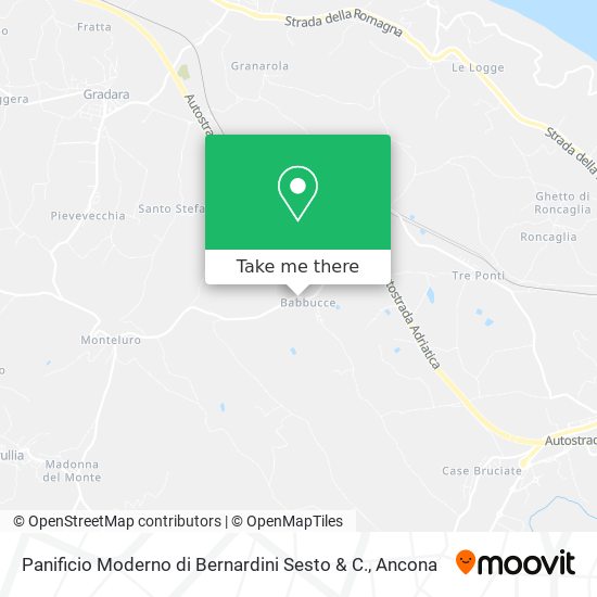 Panificio Moderno di Bernardini Sesto & C. map