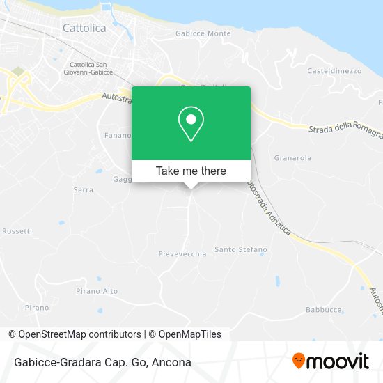 Gabicce-Gradara Cap. Go map