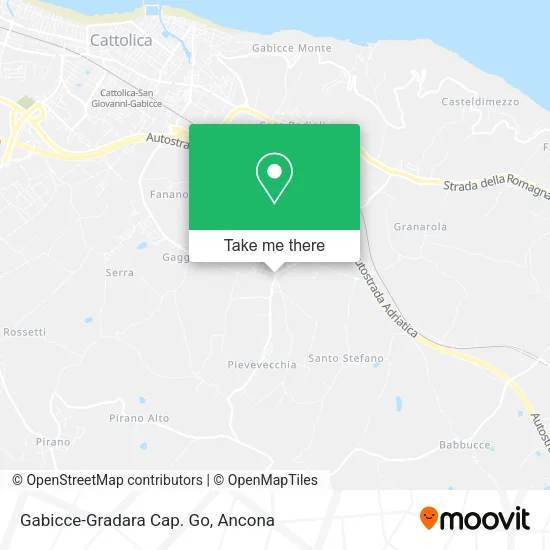 Gabicce-Gradara Cap. Go map