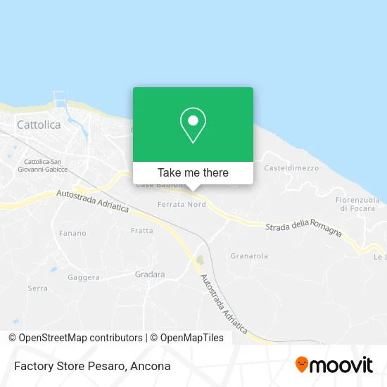 Factory Store Pesaro map