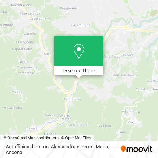 Autofficina di Peroni Alessandro e Peroni Mario map
