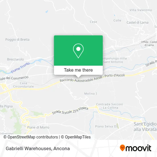 Gabrielli Warehouses map