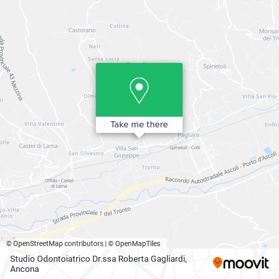 Studio Odontoiatrico Dr.ssa Roberta Gagliardi map