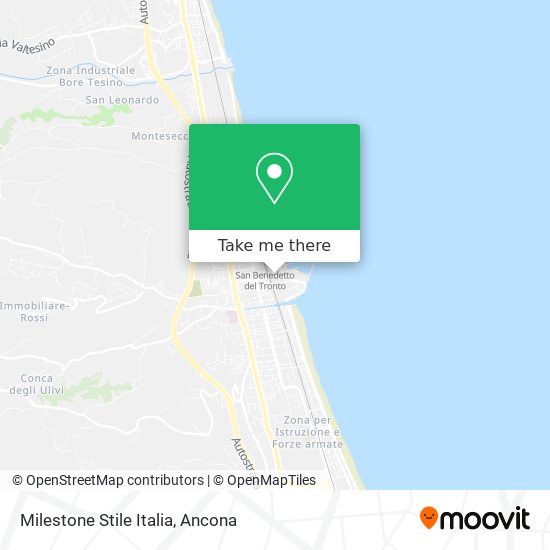 Milestone Stile Italia map