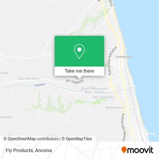Fly Products map