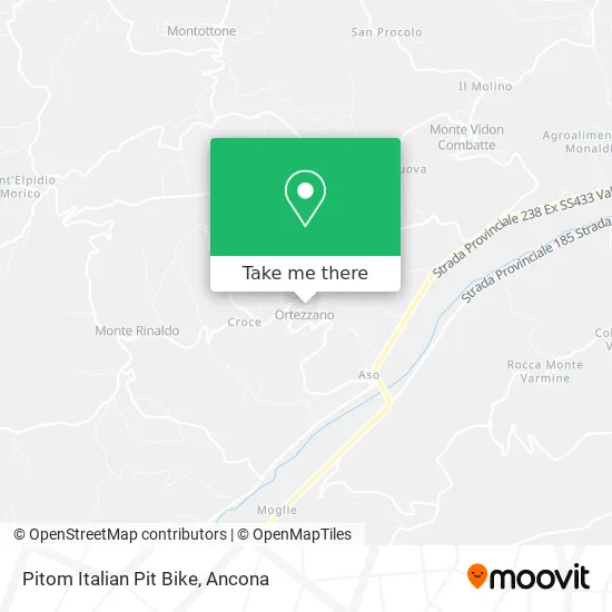 Pitom Italian Pit Bike map