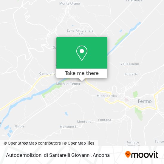 Autodemolizioni di Santarelli Giovanni map