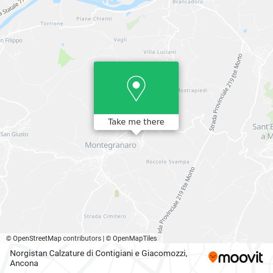 Norgistan Calzature di Contigiani e Giacomozzi map