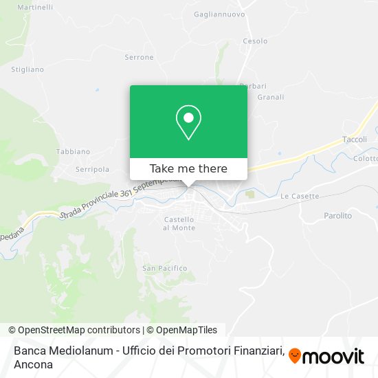Banca Mediolanum - Ufficio dei Promotori Finanziari map