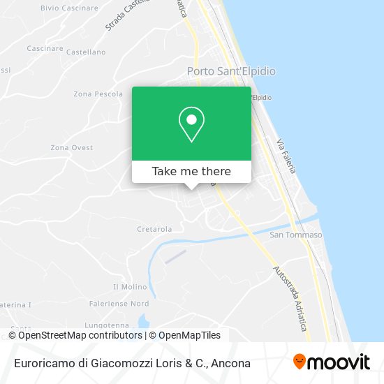 Euroricamo di Giacomozzi Loris & C. map