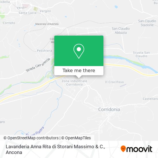 Lavanderia Anna Rita di Storani Massimo & C. map