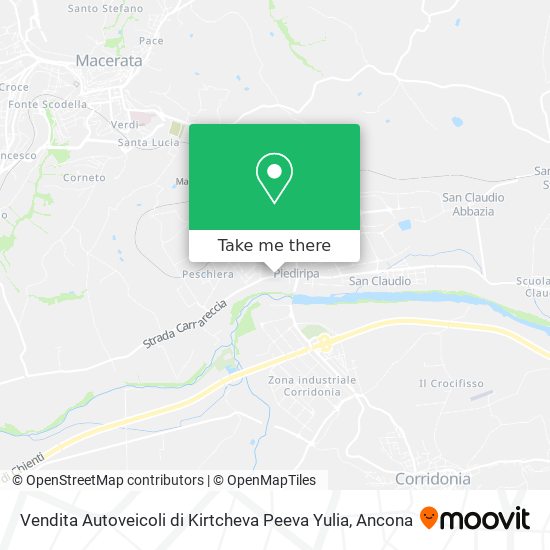 Vendita Autoveicoli di Kirtcheva Peeva Yulia map